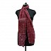 Cotton Stole With Floral Embroidery and Net Lace Cotton Stole With Floral Embroidery and Net Lace